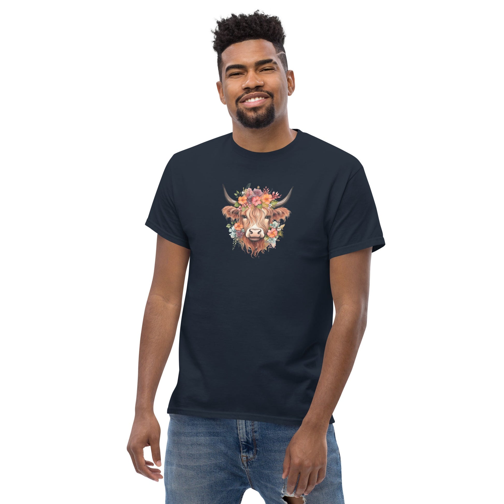 Boho Highland Cow | Highland Cow T-Shirt - T-Shirts Online