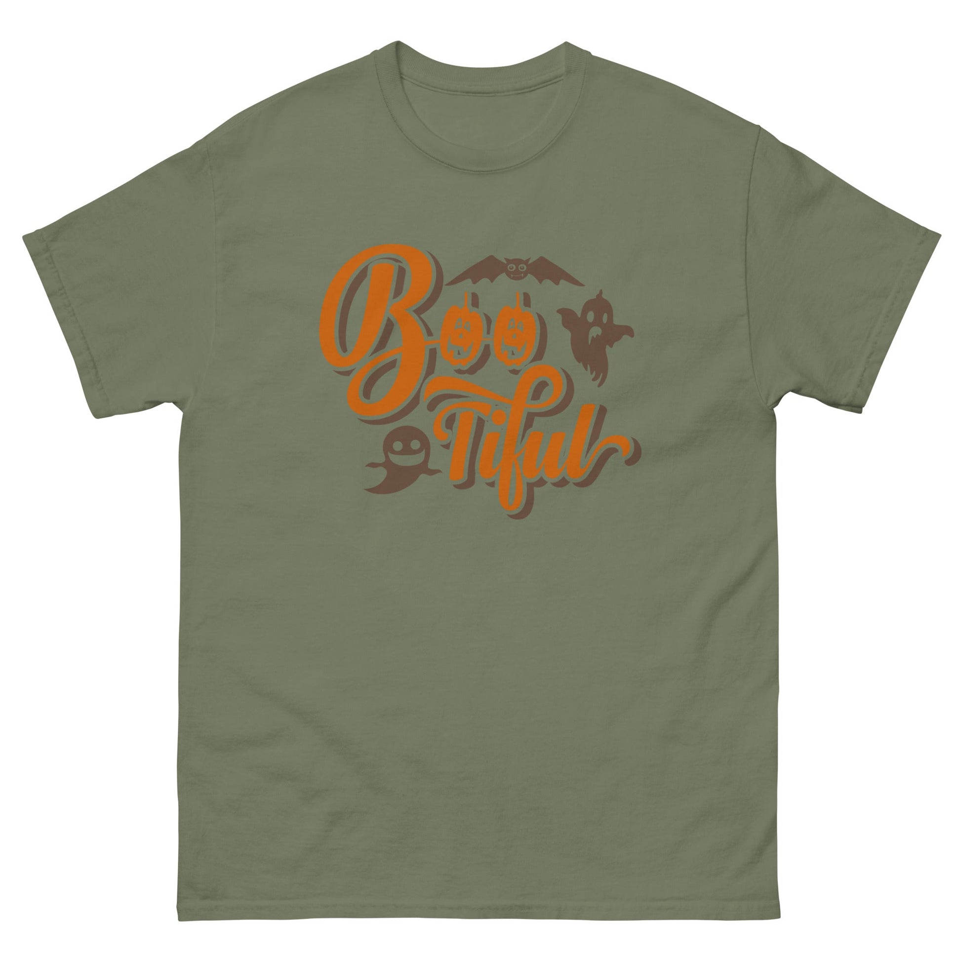 Boo - tiful | Halloween T-Shirt - Military Green - T-Shirts Online