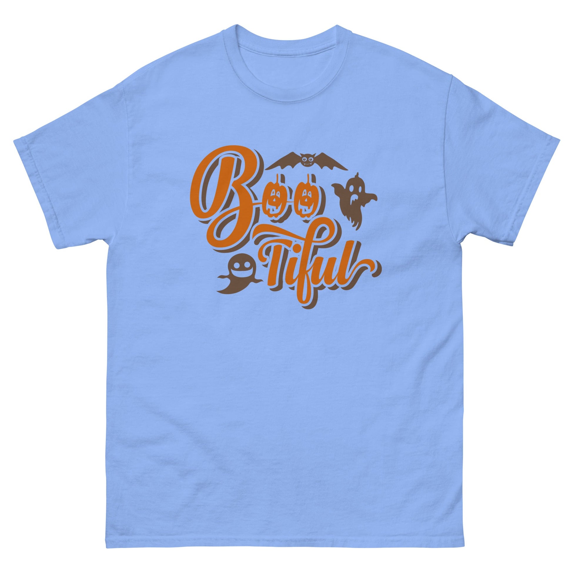 Boo - tiful | Halloween T-Shirt - Carolina Blue - T-Shirts Online
