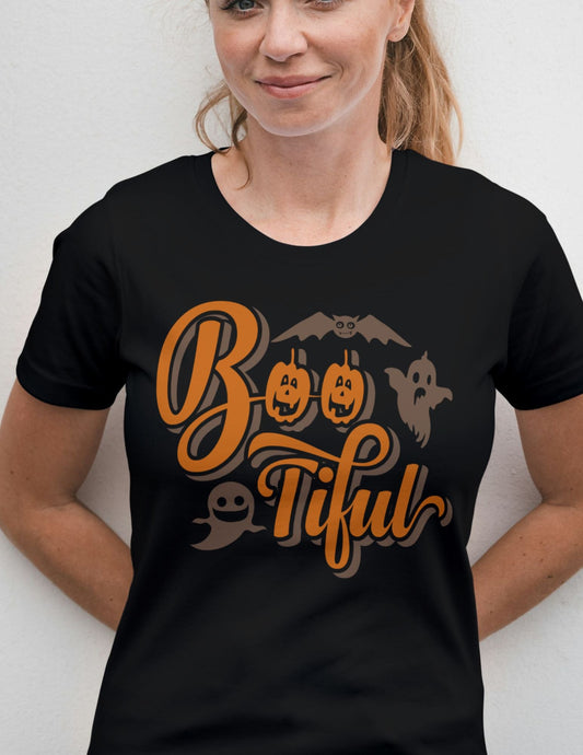 Boo - tiful | Halloween T-Shirt - Black - T-Shirts Online