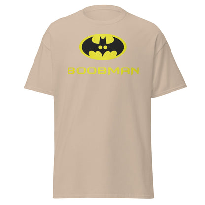 Boobman T-Shirt - Funny Batman Parody Tee - Sand - T-Shirts Online