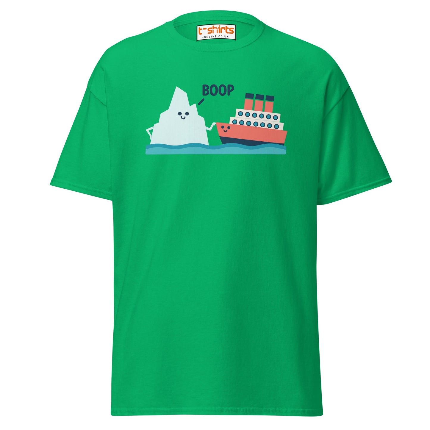 Boop Iceberg & Ship T-Shirt – Cute Nautical Tee - Irish Green - T-Shirts Online