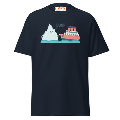 Boop Iceberg & Ship T-Shirt – Cute Nautical Tee - Navy - T-Shirts Online