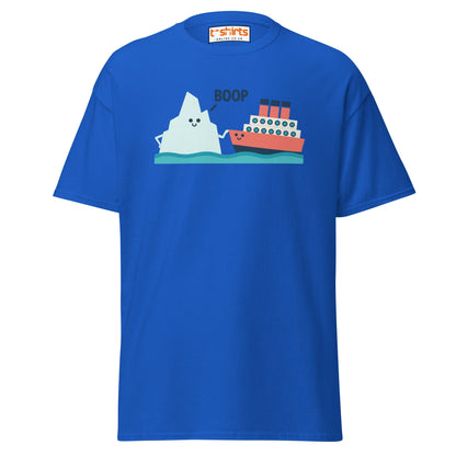 Boop Iceberg & Ship T-Shirt – Cute Nautical Tee - Royal - T-Shirts Online