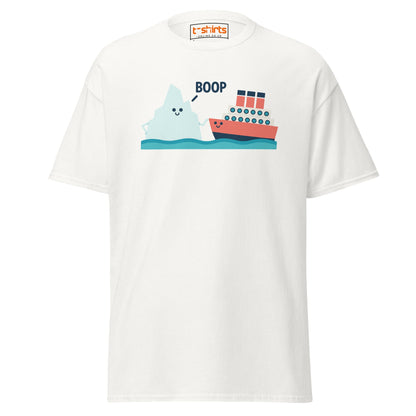Boop Iceberg & Ship T-Shirt – Cute Nautical Tee - White - T-Shirts Online