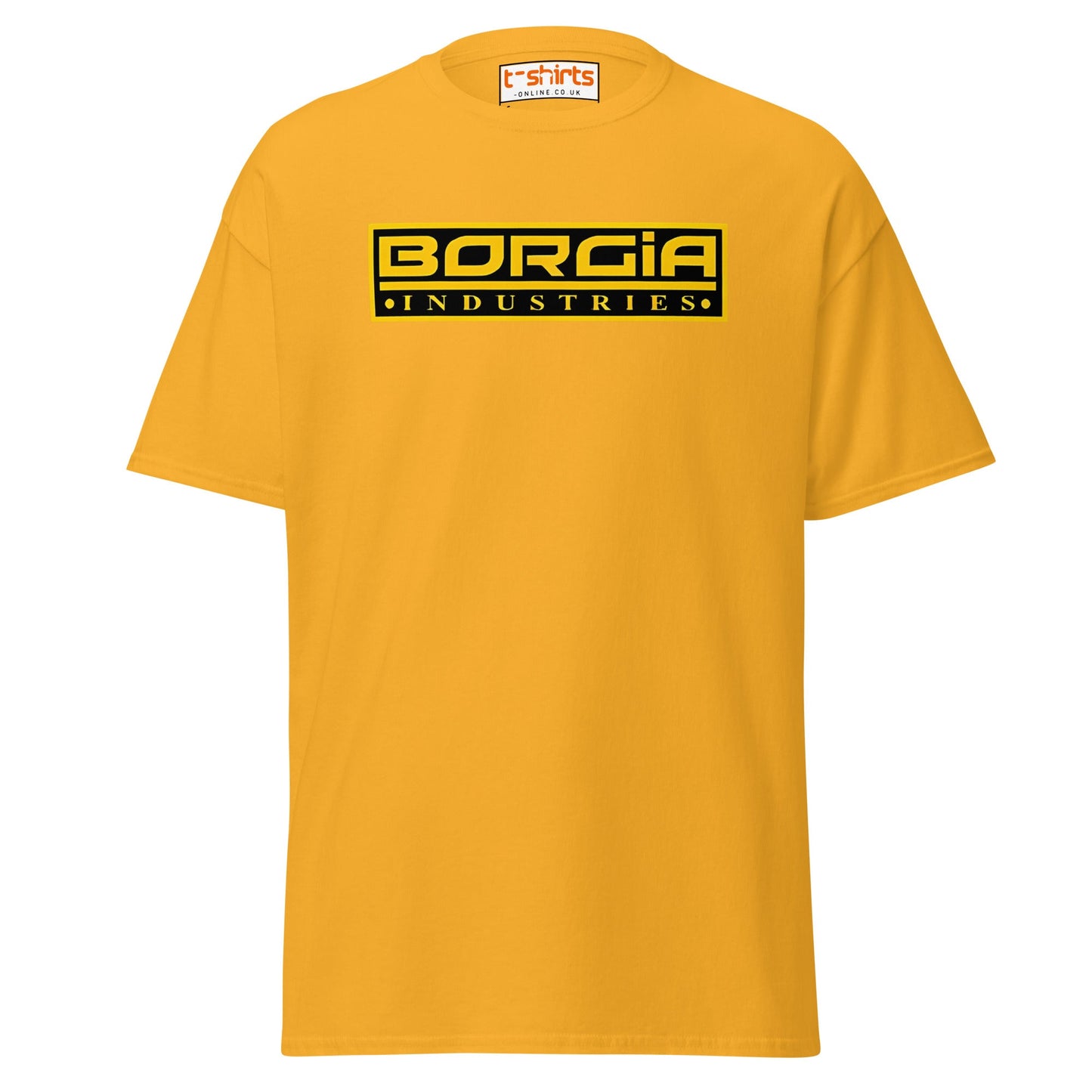 Borgia Industries Logo T-Shirt - Gold - T-Shirts Online