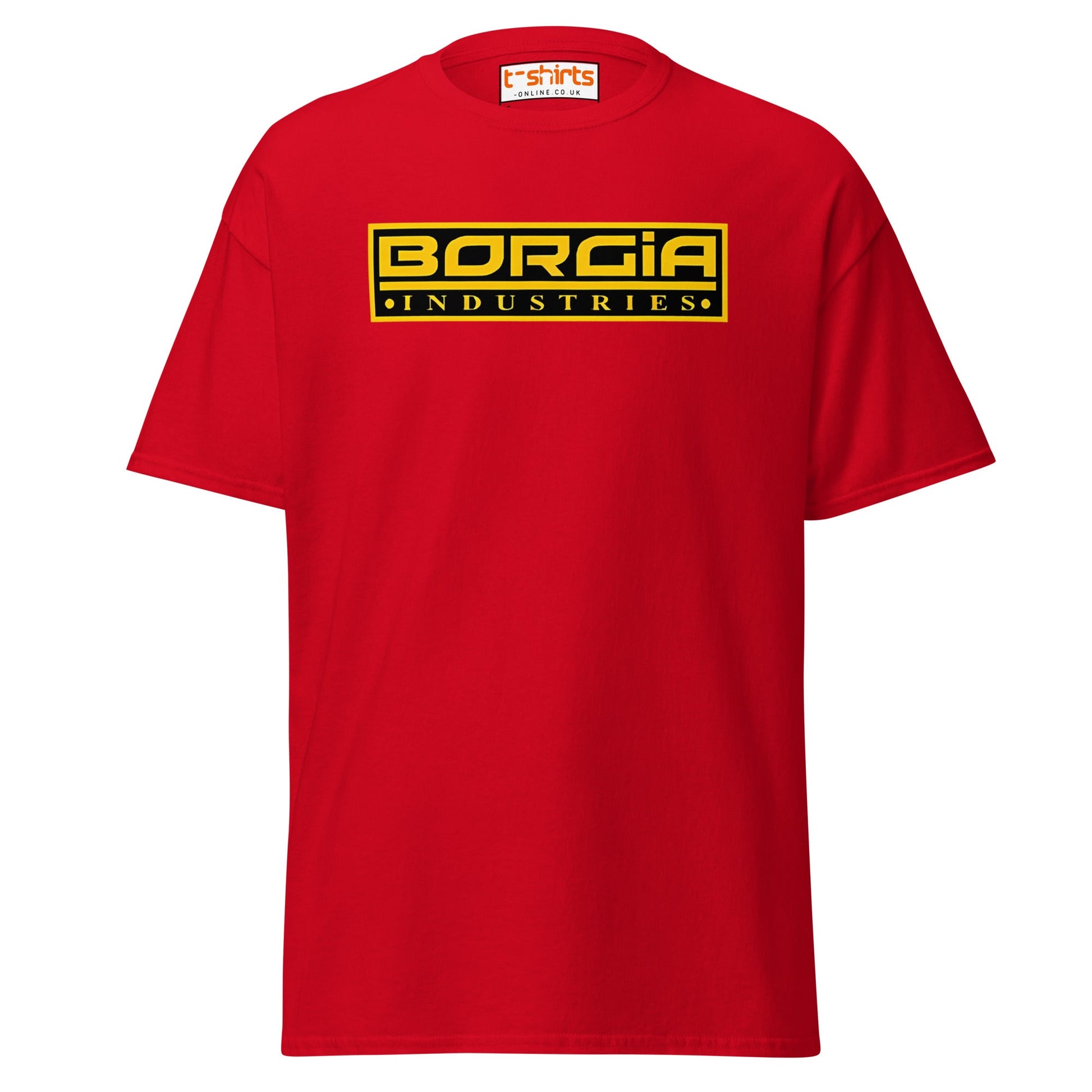 Borgia Industries Logo T-Shirt - Red - T-Shirts Online