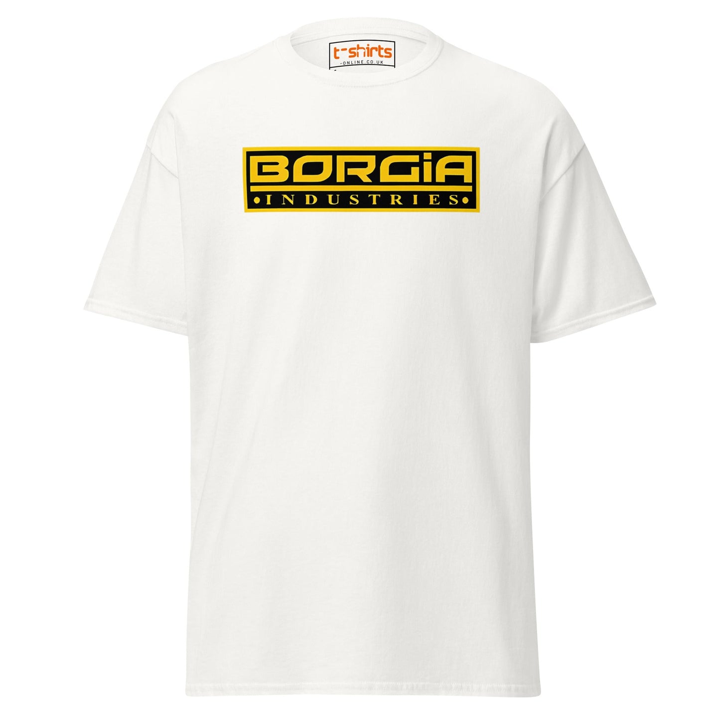 Borgia Industries Logo T-Shirt - White - T-Shirts Online