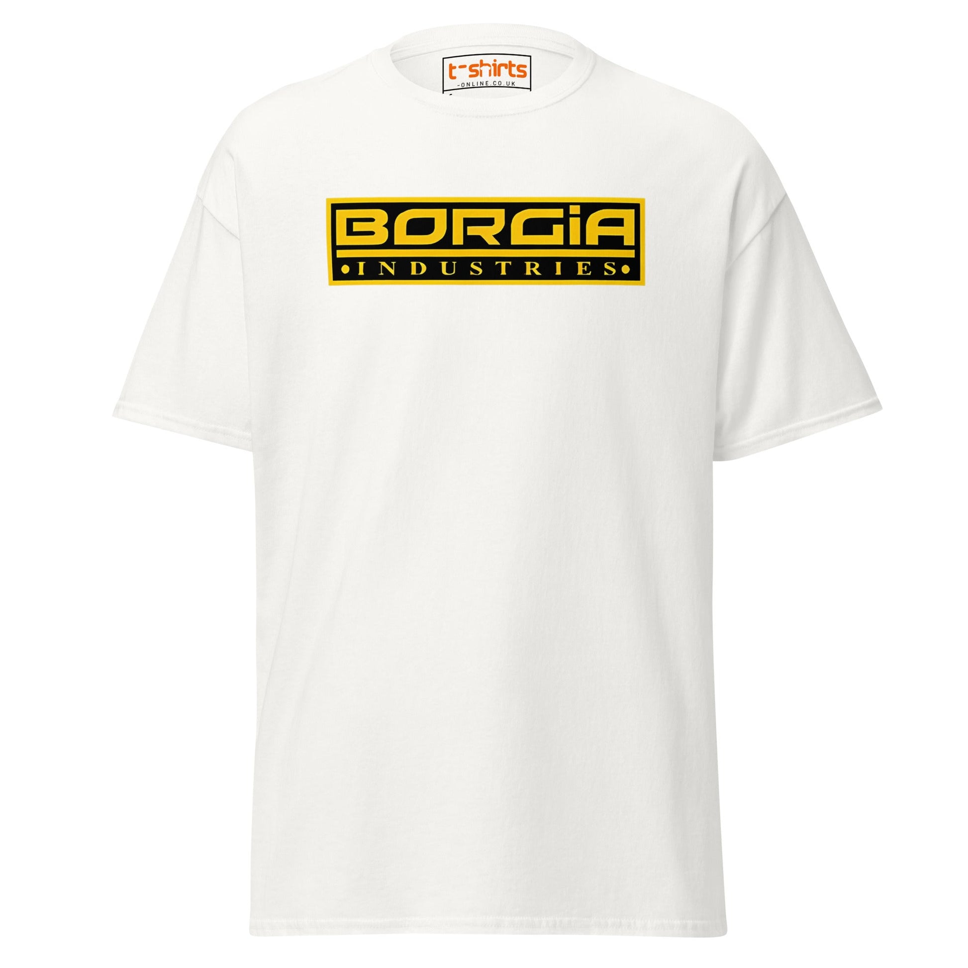 Borgia Industries Logo T-Shirt - White - T-Shirts Online