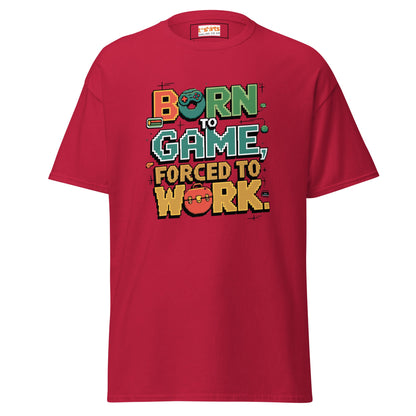 Born to Game | Retro T-Shirt - Cardinal - T-Shirts Online