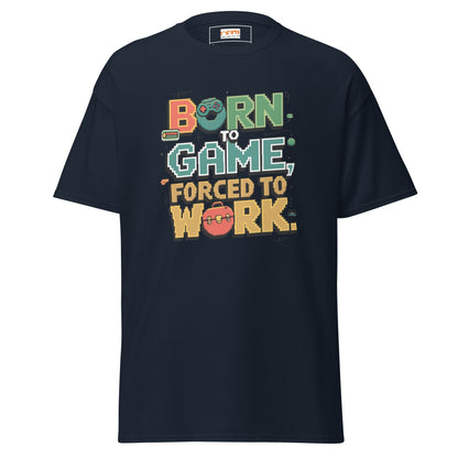 Born to Game | Retro T-Shirt - Navy - T-Shirts Online