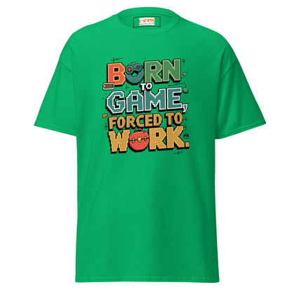 Born to Game | Retro T-Shirt - Irish Green - T-Shirts Online