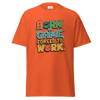 Born to Game | Retro T-Shirt - Orange - T-Shirts Online