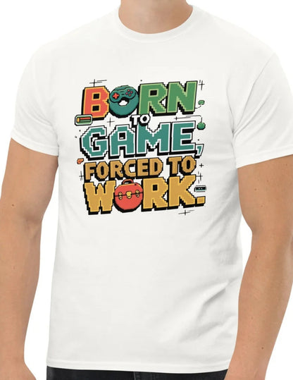 Born to Game | Retro T-Shirt - Black - T-Shirts Online
