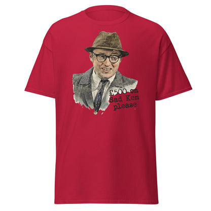 Bottom TV Show Sad Ken T-Shirt | Eddie Hitler Fan Merch - Cardinal - T-Shirts Online