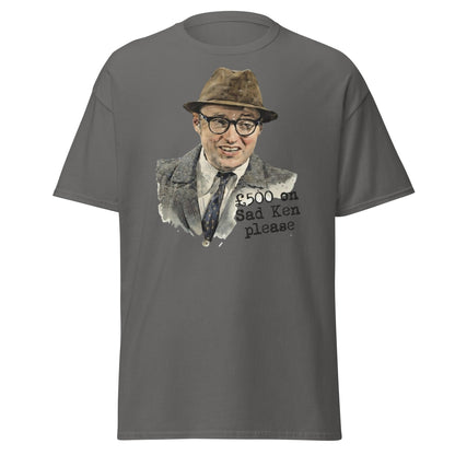 Bottom TV Show Sad Ken T-Shirt | Eddie Hitler Fan Merch - Charcoal - T-Shirts Online
