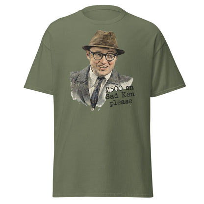 Bottom TV Show Sad Ken T-Shirt | Eddie Hitler Fan Merch - Military Green - T-Shirts Online