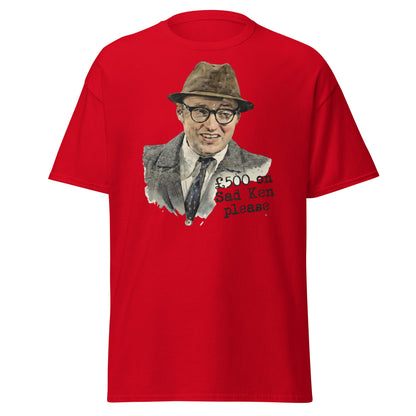 Bottom TV Show Sad Ken T-Shirt | Eddie Hitler Fan Merch - Red - T-Shirts Online