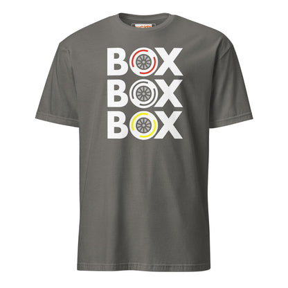 Box Box Box T-Shirt | Motor Racing Tee - Charcoal - T-Shirts Online