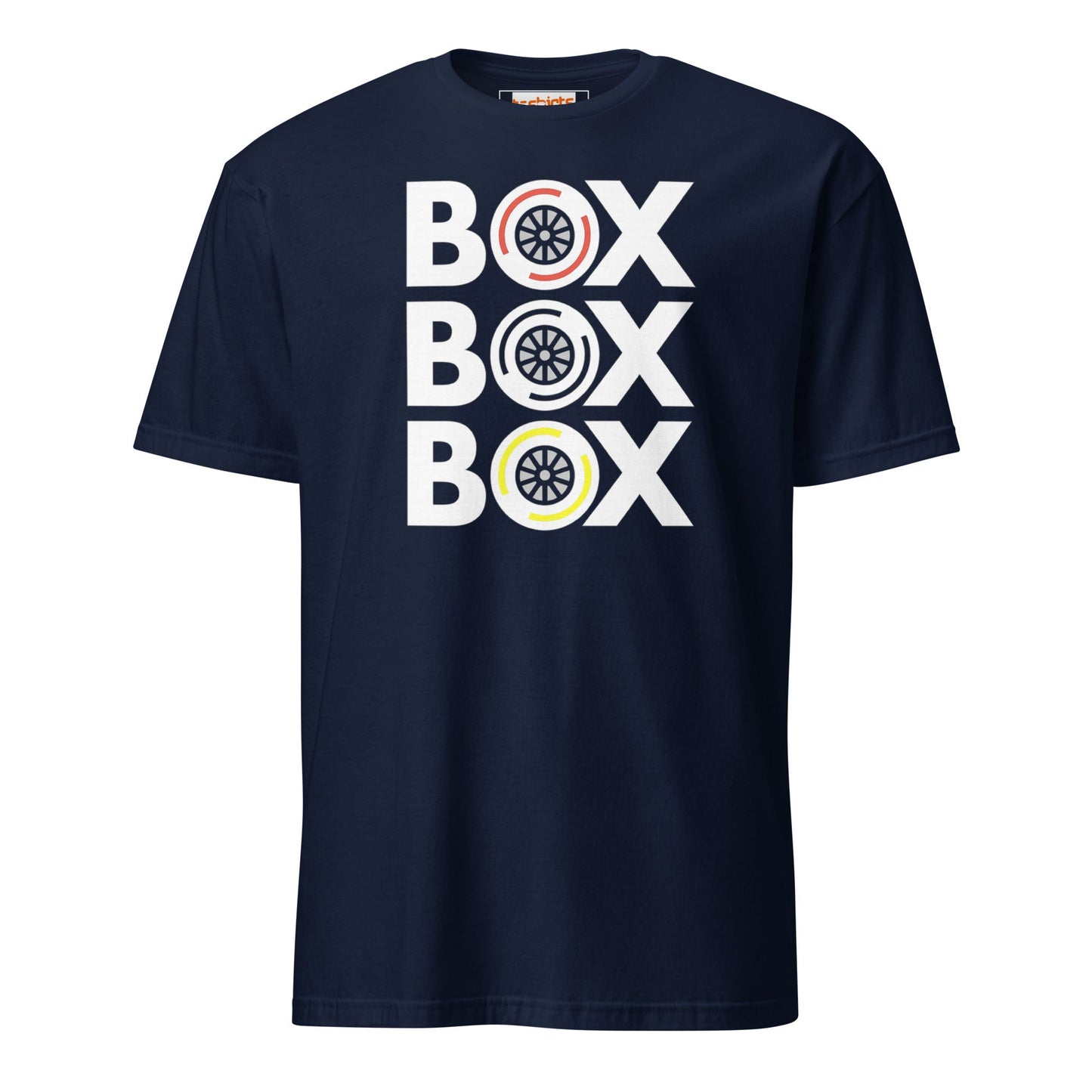 Box Box Box T-Shirt | Motor Racing Tee - Navy - T-Shirts Online