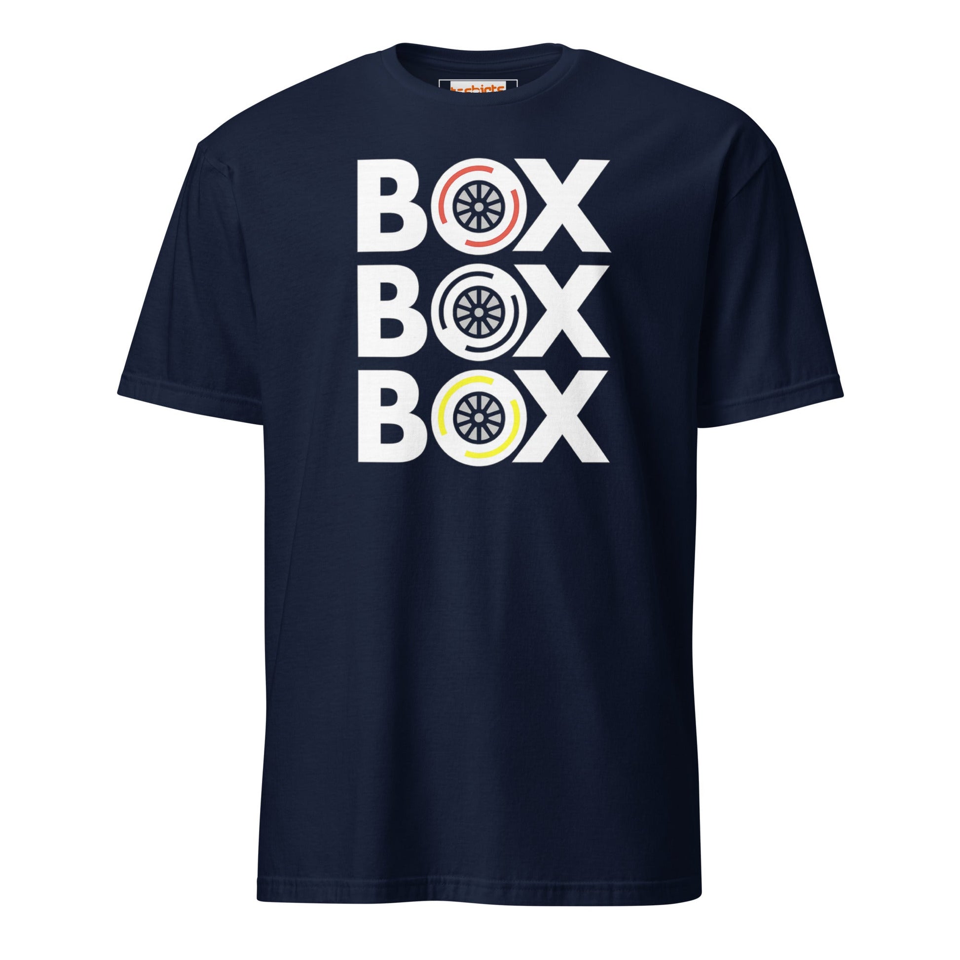 Box Box Box T-Shirt | Motor Racing Tee - Navy - T-Shirts Online