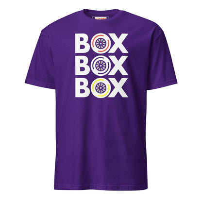 Box Box Box T-Shirt | Motor Racing Tee - Purple - T-Shirts Online