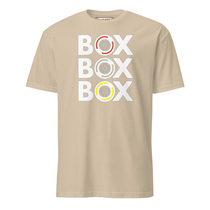 Box Box Box T-Shirt | Motor Racing Tee - Sand - T-Shirts Online