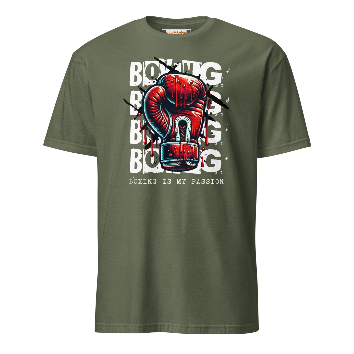 Boxing is my Passion T-Shirt - Military Green - T-Shirts Online