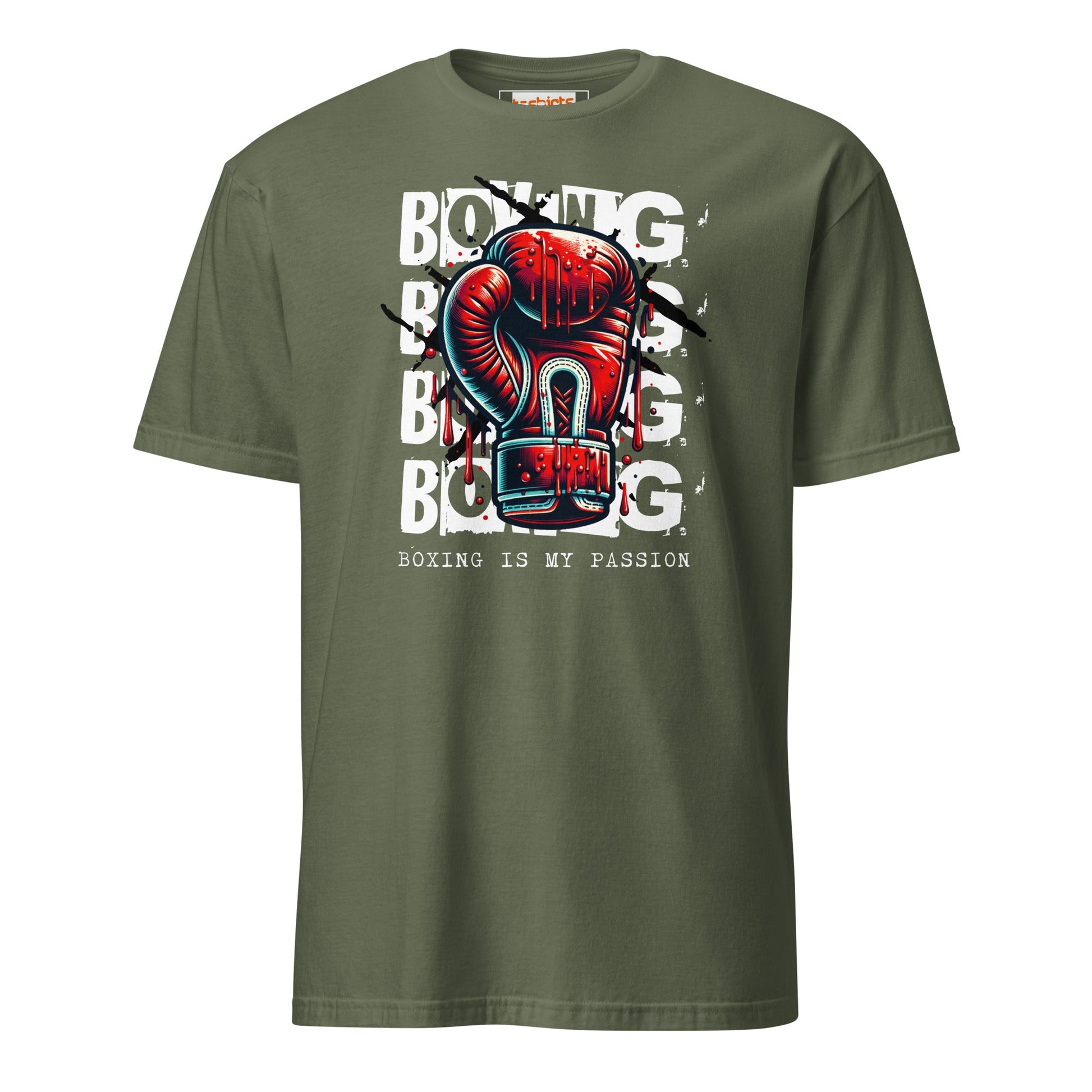 Boxing is my Passion T-Shirt - Military Green - T-Shirts Online