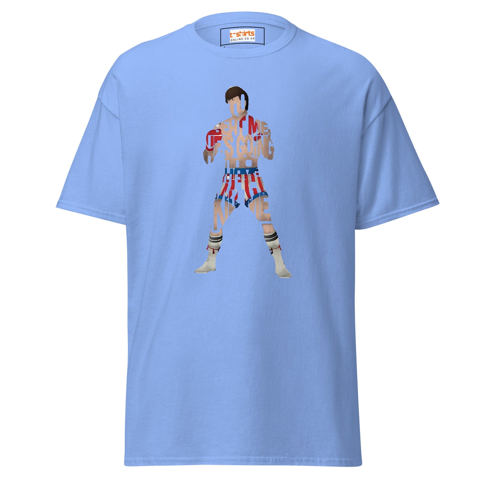 Boxing T-Shirt | Graphic Tee - Carolina Blue - T-Shirts Online