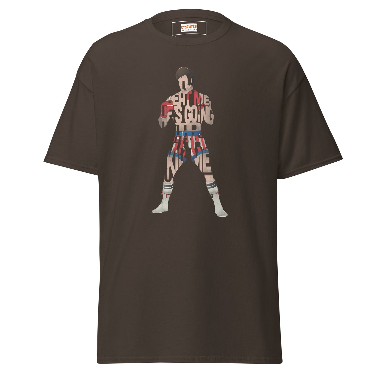 Boxing T-Shirt | Graphic Tee - Dark Chocolate - T-Shirts Online