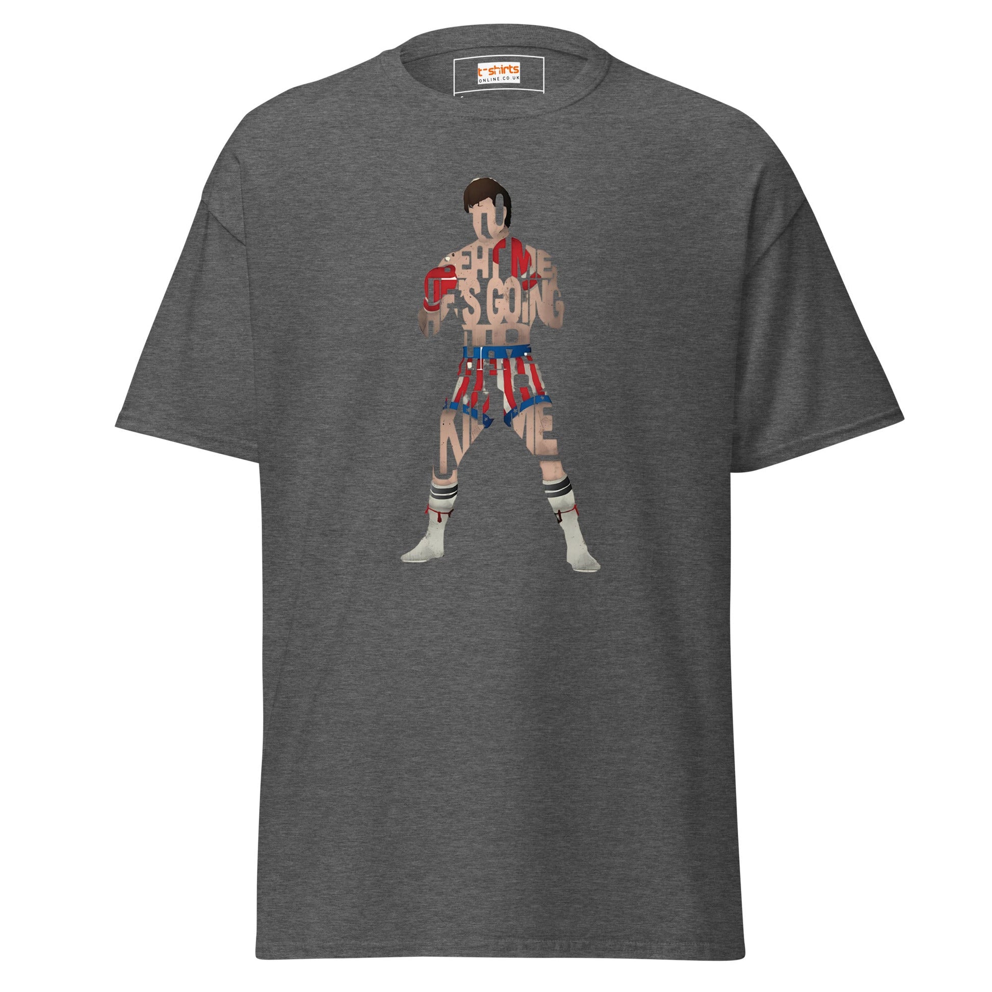 Boxing T-Shirt | Graphic Tee - Dark Heather - T-Shirts Online