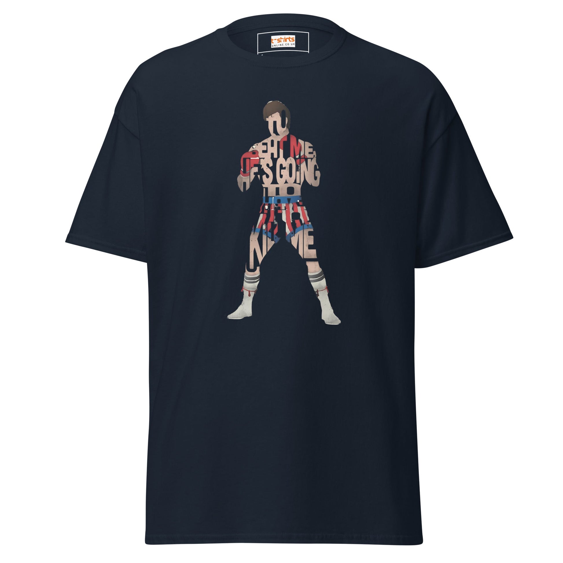 Boxing T-Shirt | Graphic Tee - Navy - T-Shirts Online