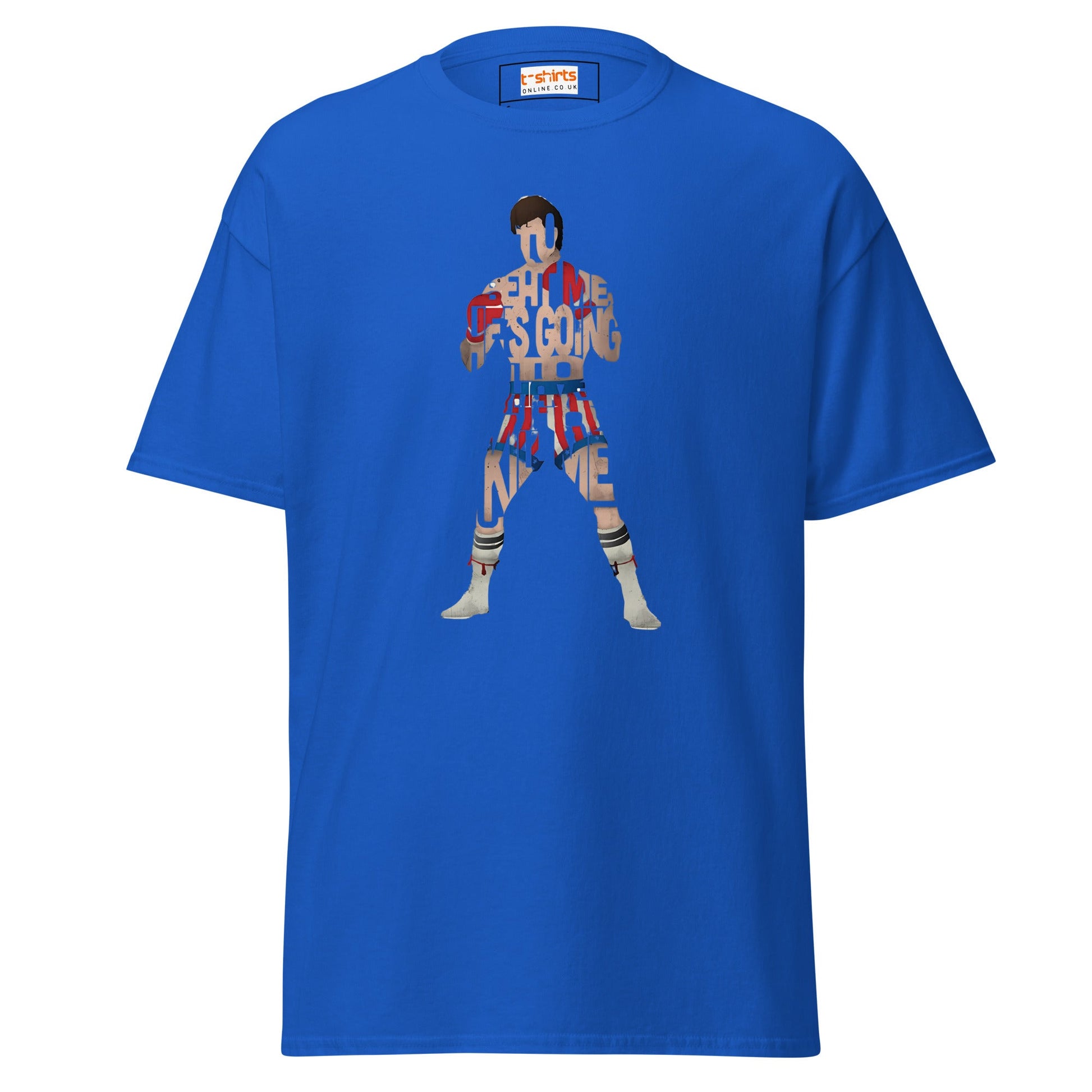 Boxing T-Shirt | Graphic Tee - Royal - T-Shirts Online