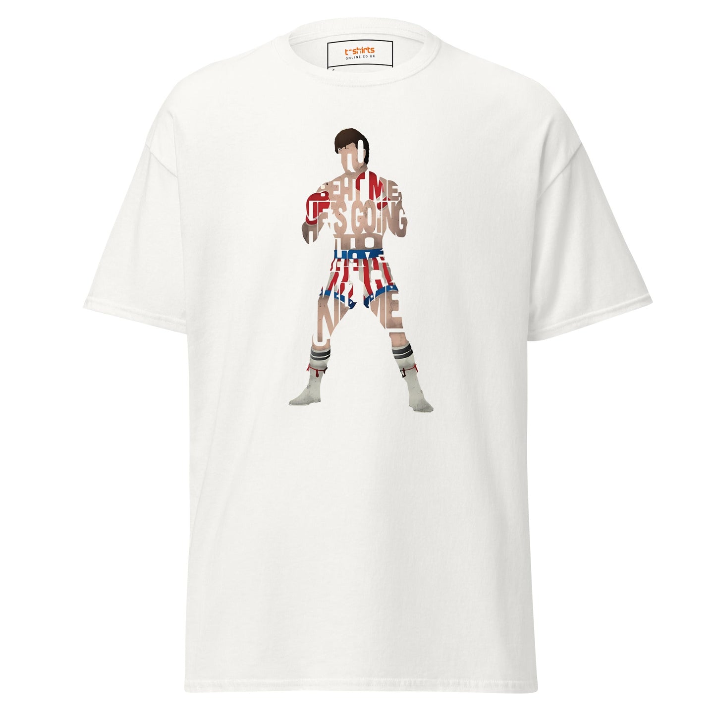 Boxing T-Shirt | Graphic Tee - White - T-Shirts Online