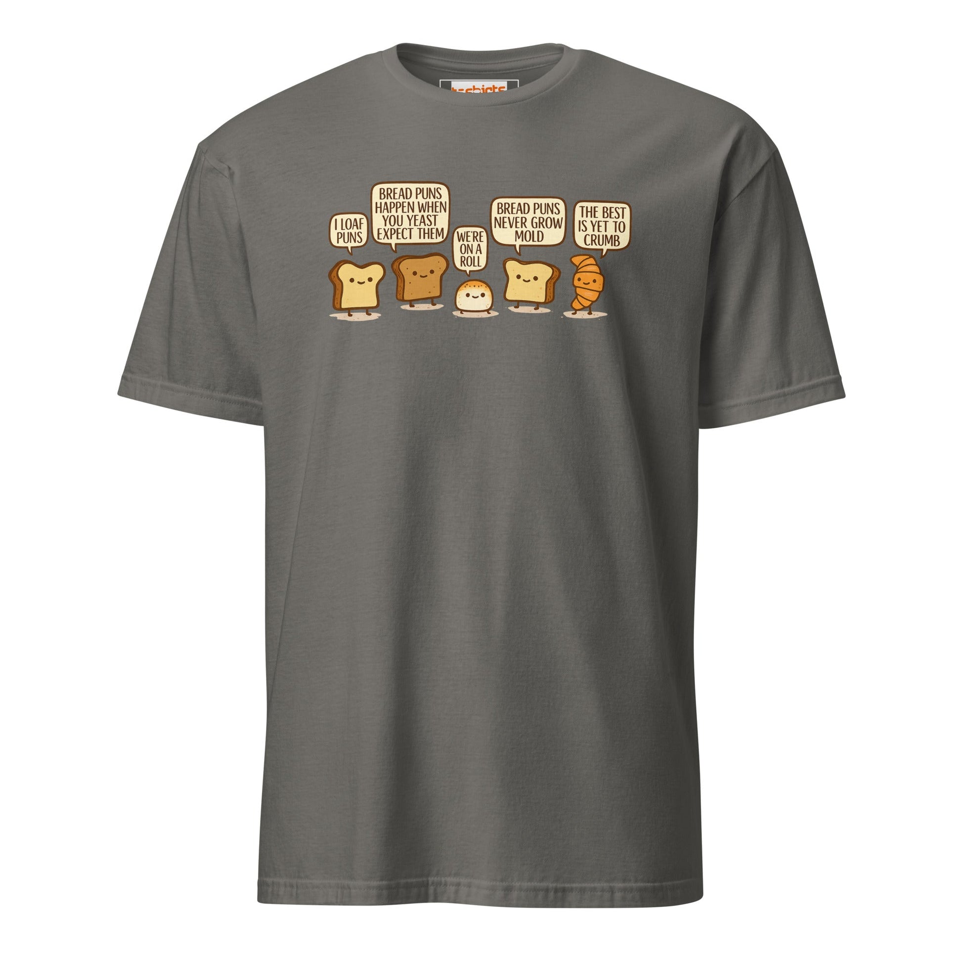 Bread Puns T-Shirt | Fun Pun Tee - Charcoal - T-Shirts Online