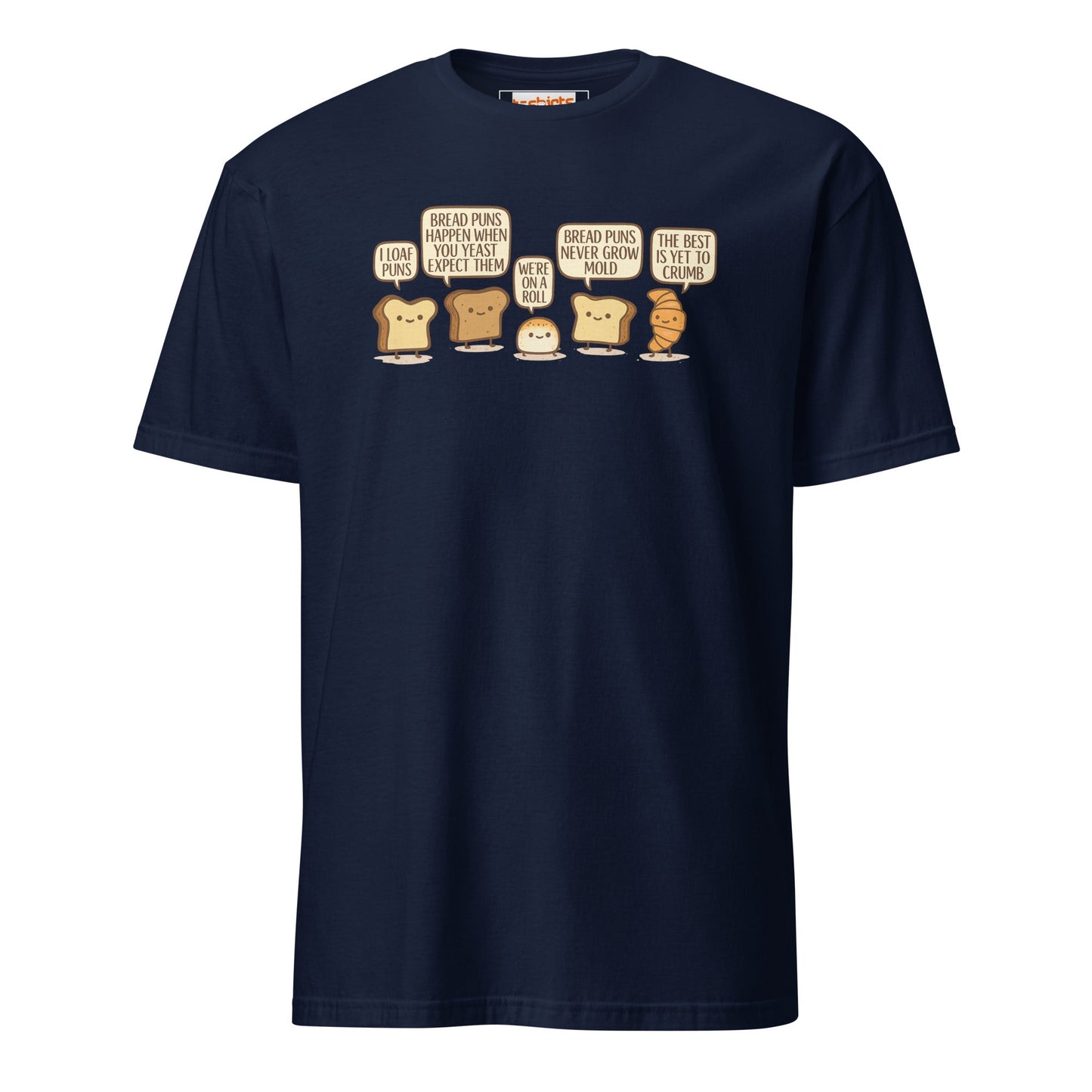 Bread Puns T-Shirt | Fun Pun Tee - Navy - T-Shirts Online