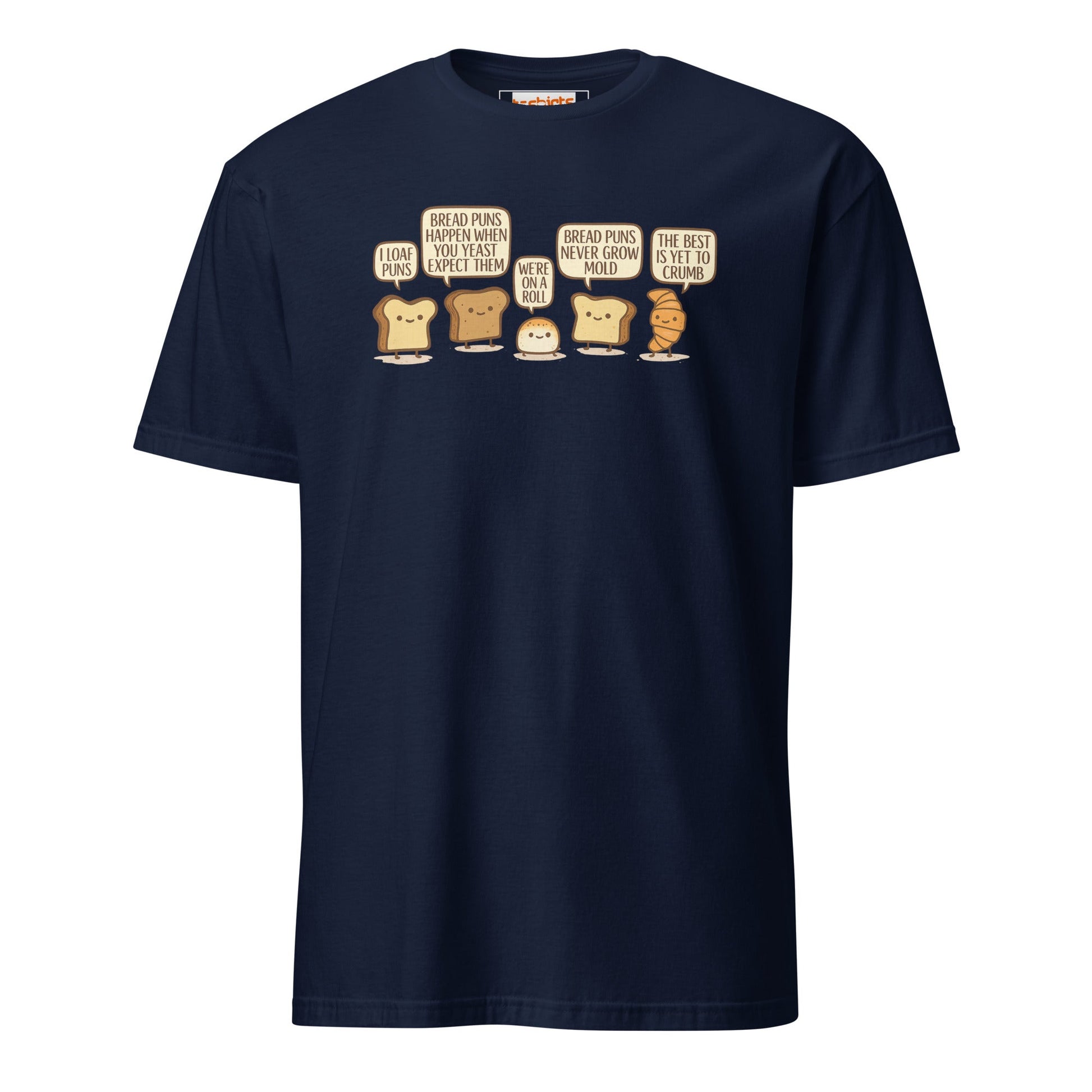 Bread Puns T-Shirt | Fun Pun Tee - Navy - T-Shirts Online