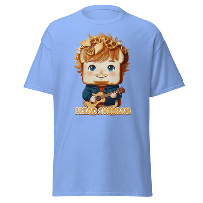 Bread Sheeran Funny Musician Pun T-Shirt | Punny Graphic Tee - Carolina Blue - T-Shirts Online