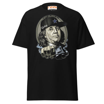 Break Bread T-Shirt – Street Art Money Parody Tee - Black - T-Shirts Online
