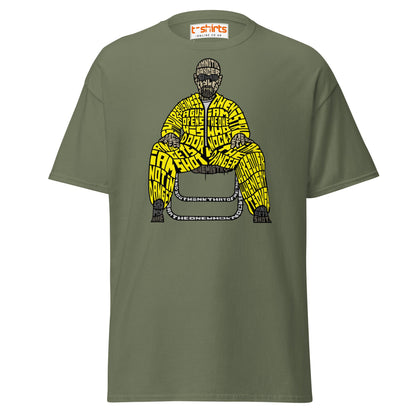 Breaking Bad Calligram T-Shirt| Walter White Fan Art Tee - Military Green - T-Shirts Online