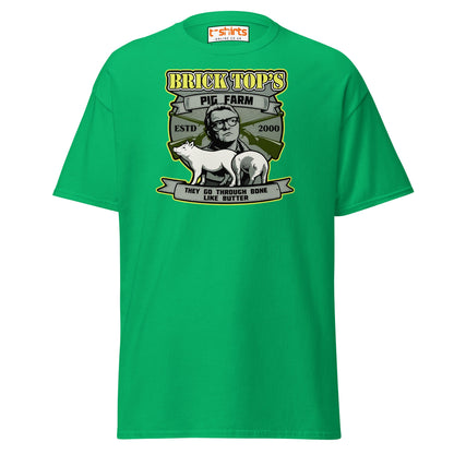 Brick Top’s Pig Farm T-Shirt – Cult Movie Parody - Irish Green - T-Shirts Online