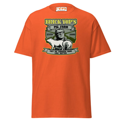 Brick Top’s Pig Farm T-Shirt – Cult Movie Parody - Orange - T-Shirts Online