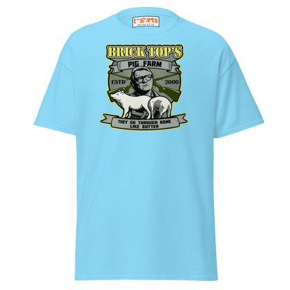 Brick Top’s Pig Farm T-Shirt – Cult Movie Parody - Sky - T-Shirts Online