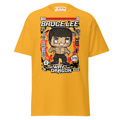 Bruce Lee Funko Style T-Shirt | Way of the Dragon - Gold - T-Shirts Online