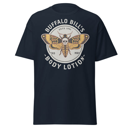 Buffalo Bill's Body Lotion Death's - Head Moth T-Shirt - Navy - T-Shirts Online
