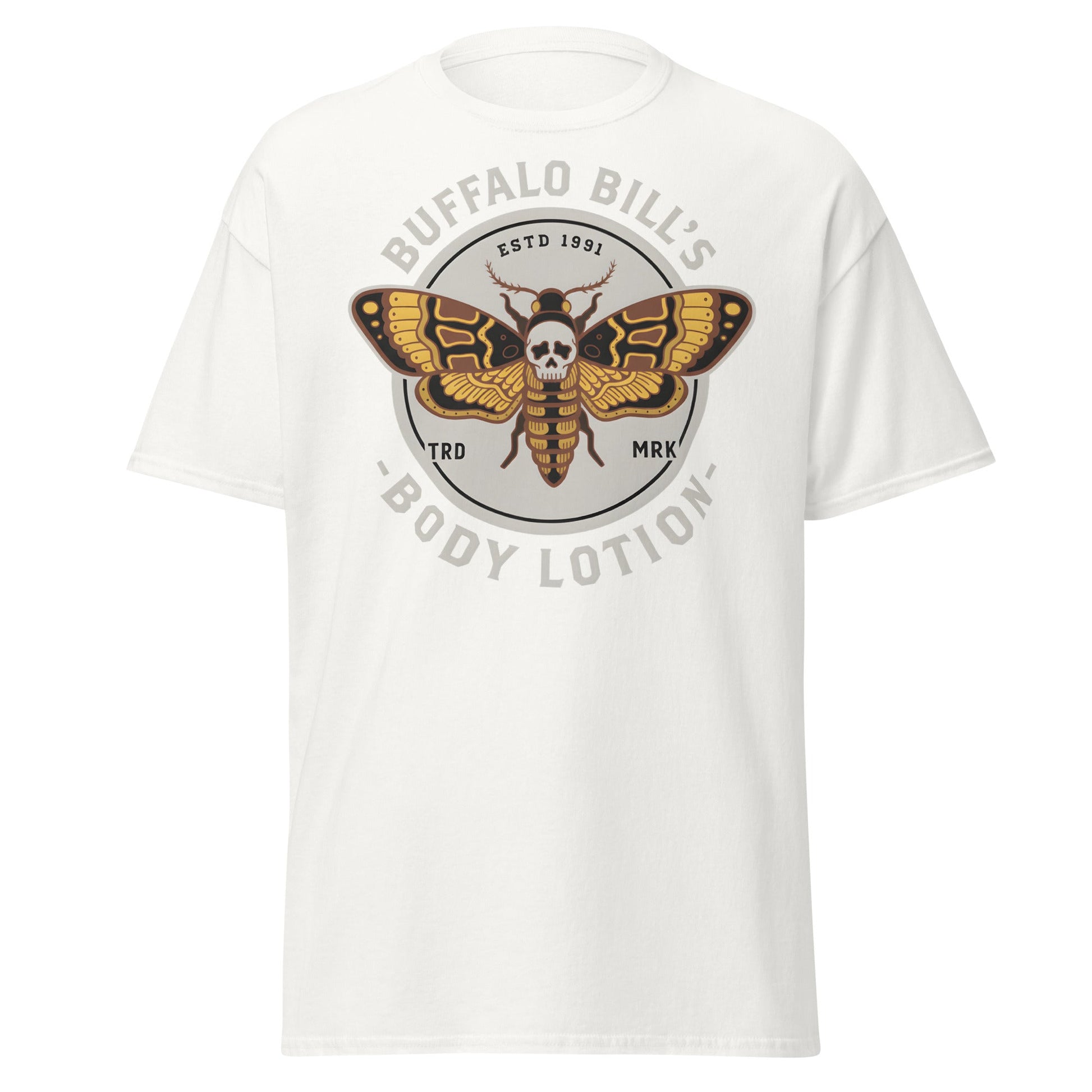 Buffalo Bill's Body Lotion Death's - Head Moth T-Shirt - White - T-Shirts Online
