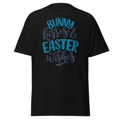 Bunny Kisses & Easter Wishes T-Shirt - Black - T-Shirts Online