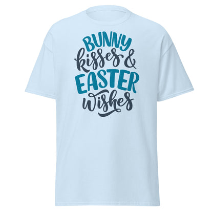 Bunny Kisses & Easter Wishes T-Shirt - Light Blue - T-Shirts Online