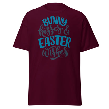 Bunny Kisses & Easter Wishes T-Shirt - Maroon - T-Shirts Online